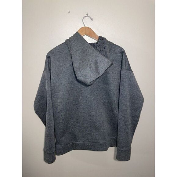 Under Armour Womens UA Rush Sweatshirt Fleece Wrap Pullover Loose Sz Small Grey - Picture 7 of 9